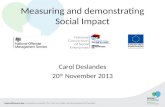 Measuring and demonstrating Social Impact