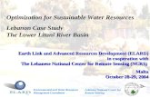 Optimization for Sustainable Water Resources Lebanon Case Study The Lower Litani River Basin