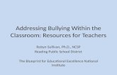 Addressing Bullying Within the Classroom: Resources for Teachers