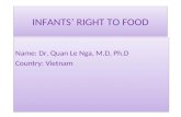 INFANTS’ RIGHT TO FOOD
