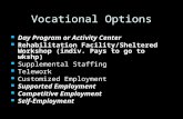 Vocational Options