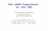 The nEDM Experiment  at the SNS