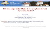 Efficient High-Order Methods for Geophysical Fluid Dynamics Models * Frank Giraldo