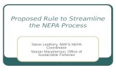 Proposed Rule to Streamline the NEPA Process