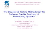 The Structured Testing Methodology for Software Quality Analyses of  Networking Systems