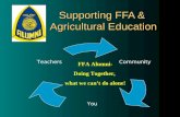 Supporting FFA &  Agricultural Education