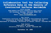 Collaborative Tool for Collecting Reference Data on the Density of Constructed Surfaces Worldwide