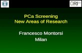 PCa Screening New Areas of Research