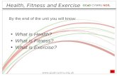 Health, Fitness and Exercise