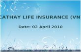 CATHAY LIFE INSURANCE (VN) Date: 02 April 2010