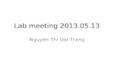 Lab meeting 2013.05.13