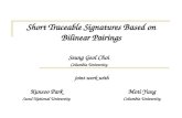 Short Traceable Signatures Based on Bilinear Pairings