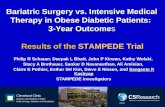 Bariatric Surgery vs. Intensive Medical Therapy in Obese Diabetic Patients:  3-Year Outcome s