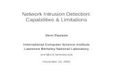 Network Intrusion Detection: Capabilities & Limitations