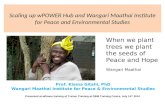 Scaling up  wPOWER  Hub and Wangari Maathai Institute for Peace and Environmental Studies