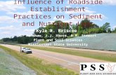 Influence of Roadside Establishment Practices on Sediment and Nutrient Loss