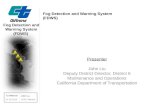 Fog Detection and Warning System (FDWS)