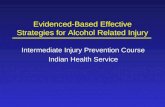 Evidenced-Based Effective Strategies for Alcohol Related Injury
