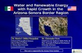 Water and Renewable Energy with Rapid Growth in the  Arizona-Sonora Border Region