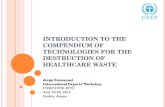 Introduction to the Compendium of Technologies for the Destruction of Healthcare Waste
