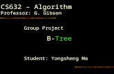 Group Project B- Tree Student: Yongsheng Ma