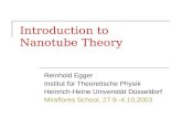 Introduction to Nanotube Theory