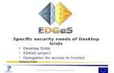 Specific security needs of Desktop Grids