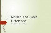 Making a Valuable Difference