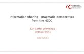 Information sharing – pragmatic perspectives from the NZCC