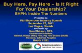 Buy Here, Pay Here – Is It Right For Your Dealership? BHPH: Inside The Numbers