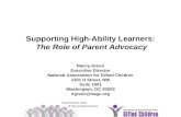 Supporting High-Ability Learners: The Role of Parent Advocacy