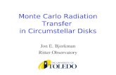 Monte Carlo Radiation Transfer  in Circumstellar Disks
