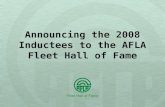 Announcing the 2008 Inductees to the AFLA Fleet Hall of Fame