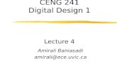 CENG 241 Digital Design 1 Lecture 4