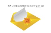 5A Unit2 A letter from my pen pal
