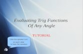 Evaluating Trig Functions  Of Any Angle TUTORIAL
