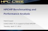 HPCMP Benchmarking and Performance Analysis