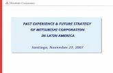 PAST EXPERIENCE & FUTURE STRATEGY  OF MITSUBISHI CORPORATION  IN LATIN AMERICA