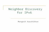 Neighbor Discovery for IPv6