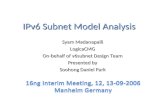IPv6 Subnet Model Analysis