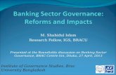 Banking Sector Governance: Reforms and Impacts