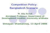 Competition Policy: Bangladesh Scenario