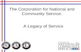 The Corporation for National and Community Service: