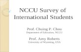 NCCU Survey of  International Students