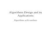 Algorithms Design and its Applications
