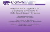Template Based Approach for  Developing a Prototype of  Role Based Security Systems