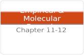 Empirical & Molecular Formula