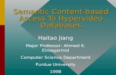 Semantic Content-based Access To Hypervideo Databases