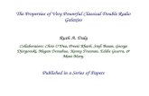 The Properties of Very Powerful Classical Double Radio Galaxies Ruth A. Daly