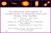 The Nonlinear Development of Instabilities in Rotating Stars and Binary Star Systems